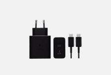 Сетевое зарядное устройство 50W Duo Type-C Black + cable 1 шт SAMSUNG
