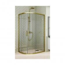 Душевой уголок GuteWetter GWMPKB018RB 120x90x200 см, цвет фурнитуры бронзовый, цвет стекла бесцветный, стекло закаленное 6 мм, открывание двери левое/правое 4698032689131
