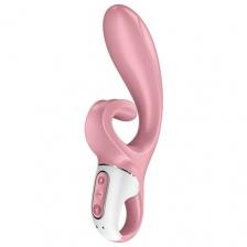Satisfyer Вибратор-кролик с ультра-гибким отростком Satisfyer Hug me, розовый