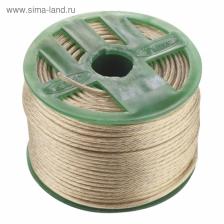 Трос металлополимерный прозрачный "СИБРТЕХ", диаметр 3 мм, катушка 200 м