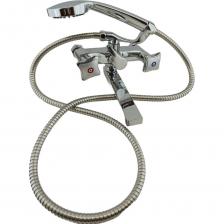 Двухручковый смеситель для ванны Смеситель для ванны Rainsberg с коротким изливом 20 см, хром, двухручковый R7102F