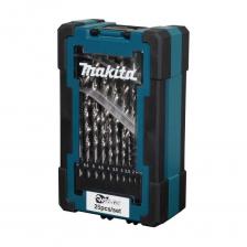 Набор сверл по металлу 1-13 мм, шаг 0.5 мм, HSS-GS, 25 шт Makita D-78368