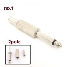 Моно/стерео 6,35 мм Штекерный разъем, Штекерный разъем, фоторазъем, 2/3 полюсный гитарный эффект, микрофон, 6,3 мм Штекерный аудио адаптер