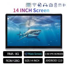 13,3/14 "монитор на подголовнике автомобиля, IPS Android 12, 2G + 32G/4G + 64G/8G + 128G, сенсорный экран для автомобиля, плеер на заднее сиденье, двойной HDMI, музыка