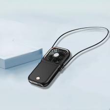 Маленький USB-вентилятор с лямкой на шее, уличный портативный вентилятор, внешний аккумулятор, ультра-тихий тонкий складной настольный мини-вентилятор F30