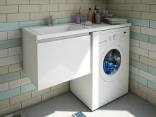 Тумба с раковиной подвесная 1 ящик Эстет Dallas Luxe 100 35 L