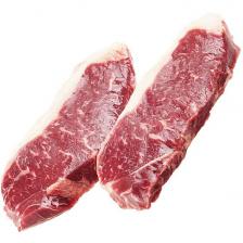 Мраморная говядина стейк Стриплойн зернового откорма ~450г