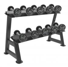 Комплект PVC гантелей 27,5-37,5кг (5 пар) со стойкой Fitex FTX-316.1