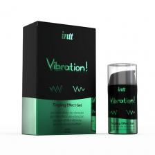 Возбуждающее средство INTT Увлажняющий гель для тела Vibration Gel с ароматом Ганжа 15
