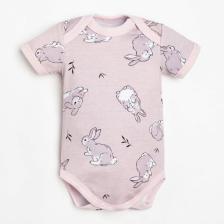 Боди для девочки «Крошка Я. Зайчик», рост 68-74 см, розовое