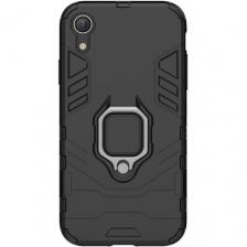 Чехол противоударный для Apple iPhone XR / Айфон ХР (Черный)