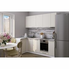 Кухонный гарнитур угловой «Дюна прайм 400», 1100x2000 мм, цвет кашемир/канадская хижина