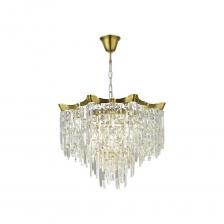 Коллекция светильников Ofelia создана, чтобы придать вашему интерьеру неповторимый шик и элегантность. В серии представлены как подвесные люстры, так и потолочные люстры, которые подойдут под помещения с разной высотой потолка, а также бра, которые идеально дополнят концепцию интерьера. Хрустальное стекло придает светильникам блеск и чарующую игру света, создавая вокруг себя атмосферу роскоши и уюта. Подвески, выполненные в виде каскада, красиво свисают вниз, добавляя светильникам особую изящность. Арматура светильников выполнена из волнообразного металла, который огибает верхнюю часть каждого светильника и придает им оригинальный вид. Коллекция представлена в благородном цвете латунь, который добавляет изысканности всему ансамблю светильников.