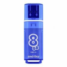 USB накопитель 3.0/3.1 Smartbuy 8GB Glossy series Dark Blue (SB8GBGS-DB), цена за 1 шт