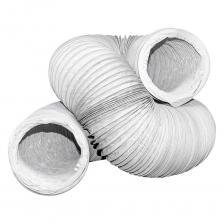 Воздуховод круглый ARIUS Pvc-102 предназначен для применения системах принудительной приточной вентиляции, кондиционирования воздуха, приточно-вытяжной вентиляции бытового назначения. Данный элемент отвечает за передвижение воздушных масс. Воздуховод пвх армированный отличается высокой гибкостью, его можно гнуть практически под любым углом, направляя в нужную сторону. ARIUS Pvc-102 совершенно не боится деформации и обладает следующими преимуществами: не подвержен влиянию перепадов температур: зимой сильных морозов, летом знойной жары; легкий и удобный для транспортировки и хранения; абсолютно прост в монтаже, который можно осуществить своими руками без использования спецтехники. Размеры Длинна – 10000 мм Внутренний диаметр – 102 мм Наружный диаметр – 132 мм Толщина стенки – 3,5 мм Гибкий воздуховод применяется при температуре окружающей среды в пределах от -20°С до +70°С. Расчетная огнестойкость внутренней части воздуховода до 250°С. Максимальное давление — 3000 Па.