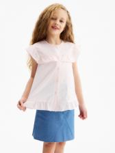 Блузка для девочки, MINAKU, розовая, рост 122 см