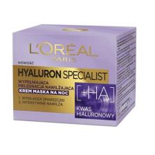Кремовая ночная маска, заполняющая увлажняющий уход, 50 мл L'oreal Paris, Hyaluron Specialist, L'oreal Paris
