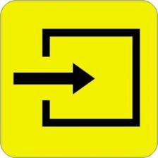 Наклейка «Вход в помещения»