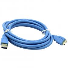 Кабели, шлейфы, переходники Кабель 5bites UC3002-010 USB3.0 - microUSB-B 3.0, 1м, для внешних накопителей, синий