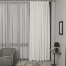 штора портьерная на шт.ленте Garden димаут 200х280см белая, арт.сw538636V1