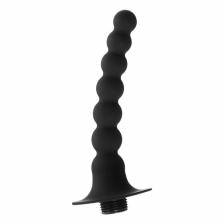 Лейка гигиенического душа, бусины, Soft силикон, 1 струя, 13.5x3.5 см, черный