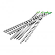 Электроды неплавящиеся вольфрамовые Svarcity WP Вольфрамовые электроды WP состоят из чистого вольфрама. Такие электроды характеризуются устойчивостью горения дуги при сварке на переменном токе, сбалансированном или не сбалансированном с непрерывной высокочастотной стабилизацией, это касается как аргоновой, так и гелиевой среды. Внимание, изображение товара может отличаться от реального! Верные параметры указаны в технических характеристиках товара.