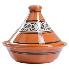 Тажин керамический Кунгурская керамика Ромашка, коричневый, 1 л