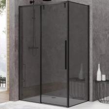 Душевой уголок Black&White Stellar Wind 80х120 черный матовый
