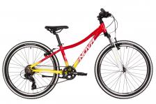Подростковый велосипед Haro Novatrack Katrina 24 V-Brake, год 2025, цвет Красный-Желтый, ростовка 12