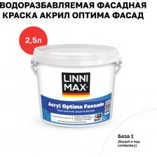 LINNIMAX Acryl Optima Fassade – водно-дисперсионная акриловая краска для наружных работ. Устойчивость к внешним факторам: обладает высокой светостойкостью, водоотталкивающими свойствами, устойчива к щелочным воздействиям. Многофункциональность: подходит для создания декоративно-защитных покрытий на разнообразных поверхностях, таких как бетон, кирпич, каменная кладка и оштукатуренные поверхности, в т.ч. используемых в качестве лицевых покрытий систем утепления (СФТК). Превосходное покрытие: высокая кроющая способность краски позволяет даже при нанесении одного слоя получить равномерное белое или цветное матовое покрытие. Экологичность: отсутствие неприятного запаха и использование экологически безопасных компонентов делают этот продукт безопасным для окружающей среды и здоровья людей.
