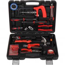 Компактный и функциональный набор инструментов Bartex придёт Вам на помощь при проведении слесарно-монтажных работ. Набор выглядит очень стильно, поэтому его, без сомнений, можно приобрести в качестве подарка для близкого человека. Любому мастеру придётся по душе такой нужный подарок в качественном исполнении. Пользоваться набором Bartex невероятно удобно: все инструменты легко извлекаются и устанавливаются на место. В наборе собраны наиболее востребованные в бытовых вопросах инструменты. Это оптимальный вариант для разных видов работ. Удобство транспортировки и хранения. Надежная упаковка в виде компактного пластикового кейса позволяет бережно хранить и транспортировать набор инструментов. Все необходимое будет находиться в одном месте. Выигрышная цена. Набор инструментов стоит примерно на 10-25% дешевле, нежели его отдельные составляющие. Это по достоинству оценит каждый мастер, для которого стоимость имеет значение. Набор инструментов Bartex выполнен из высококачественной хромованадиевой стали. Сильными сторонами этого материала являются высокая стойкость к ударным нагрузкам и коррозии. Инструменты помещены в прочный и стильный кейс, который удобно брать с собой.