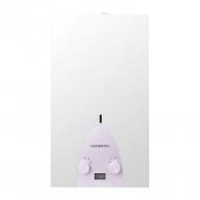 Газовая колонка выгодно отличается характеристиками теплообменника. Он сделан из высококачественной меди по технологии «OXYGEN FREE», которая повышает устойчивость к окислению и влиянию высоких температур и рассчитан на длительную работу. Для использования горячей воды нужно только открыть кран, водонагреватель включится автоматически. По окончании использования водонагреватель отключается сам при закрытии крана. Мощность нагрева - 22кВт, а производительность 11 литров в минуту. Этого достаточно, чтобы полностью удовлетворить потребности в горячей воде. Для возможности безопасной эксплуатации, колонка имеет систему защиты, которая срабатывает и отключает подачу газа при отсутствии тяги, пламени, при перегреве устройства, воды, а так же в случае продолжительной работы колонки, предотвращая бесконтрольный нагрев.  