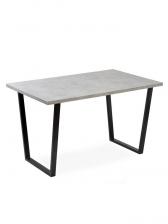Стол «Атлант – 10», 1620x950x750 мм, цвет бетон чикаго светлый/опора чёрный