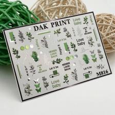 Слайдеры DAK PRINT Слайдер-дизайн для ногтей M816