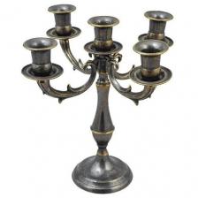 Канделябр Болонья на 5 свечей, антик AL-80-339-ANT