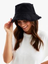 Панама женская джинсовая MINAKU с необработанными краями, бежевая, размер 56-58