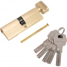 Механизм цилиндровый для врезных замков входных и внутренних дверей. Перфоключ. Материал цилиндра - цинковый сплав, цельнолитой ротор. Выступающий на 30 градусов из плоскости механизма кулачок защищает цилиндр от выбивания из двери. Подходит для использования с броненакладками (длина шейки ключа - 15 мм). Количество циклов открывания/закрывания - 120 000.