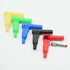 2 шт., разноцветный, 4 мм, изолированный провод с разъемом "банан", для мультиметра