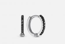 Серьги золотые Черный Бриллиант 2 шт VESNA JEWELRY