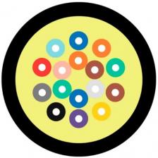 Кабель волоконно-оптический 50/125, 16 волокон TELCORD FK-D-IN/OUT-50-16-HFFR-BK распределительный (Distribution), универсальный (IN/OUT), MM (OM2), H