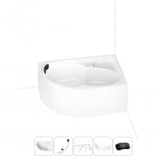 Асимметричная премиум-ванна Grance Hill производится в размере 170*105 см с лево- и правосторонним разворотом. В сочетании с закругленным экраном, изготовленным без швов и стыков, купель с диагональным расположением превращается в стильный акцент, а ее эргономичная форма позволит расположиться с комфортом людям разного телосложения. Широкие бортики — идеальное место для предметов гигиены или же монтажа встраиваемого смесителя. Основа ванн из литьевого акрила — жесткий 4 мм лист полиметилметакрилата (ПММА), который помещают в вакуум-формовочное оборудование и под большим давлением заполняют матрицу будущей ванны. Для максимальной прочности конструкции по всему основанию купели закладывается усиленная плита ДСтП, а внешняя сторона покрывается смесью полимера с отвердителем и ровингом. После отверждения в ванне высверливают отверстия для слива-перелива. Сифон-автомат Useful Extras от Wellsee изготовлен из полипропилена высокой термической стойкости и прочности, неуязвим к воздействию агрессивных химических средств. Самоочищающаяся форма и изгибы сифона препятствуют скоплению грязи внутри обвязки и поддерживают высокую пропускную способность — 50 л/мин. Конструкция ванны предполагает установку на поперечные ножки или усиленный металлический каркас с максимальной нагрузкой до 500 кг и предусматривает дополнительную фиксацию к стене. Наличие регулировок на каждой ножке и распорках обеспечивает удобство установки на различных поверхностях.