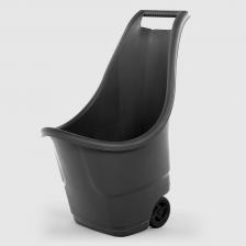 Тележка садовая с колесами Serinova антрацит 50л