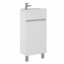 Тумба «Айсберг. Норма», под раковину «Миранда 40», без ящика, 392x210x820 мм, цвет белый