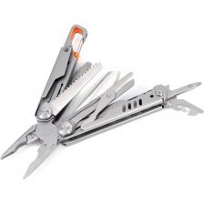 Мультитул «СЛЕДОПЫТ Pro» - набор из 12 предметов профильного или повседневного инструмента, заключенный в одном компактном корпусе. Оснащен фиксаторами, которые предотвращают самопроизвольное складывание инструментов. Для крепления имеется подвес-карабин. Армированный чехол в комплекте. Материалы: ручка - нерж.сталь 420; инструменты - сталь 440А; чехол - полиэстер.