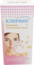Клирвин крем д/лица отбеливающий веснушки/пигментные пятна 100г