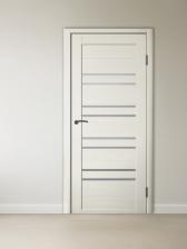 Комплект двери для санузла 282, со стеклом мателюкс, 600x2000x36 мм, экошпон, цвет ясень снежный