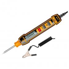 Тестер напряжения автомобильный DC 1В-100В INGCO HSDT41001 INDUSTRIAL с его помощью можно осуществить прозвонку кабелей, найти источник короткого замыкания, обнаружить неисправные предохранители. Предназначен для эффективной диагностики неисправностей электрооборудования в автомобилях и других областях с электрическими схемами, где есть постоянное напряжение от 1 до 100 В. С индикаторной отверткой-тестером напряжения от INGCO HSDT41001 вы можете быть уверены в своей безопасности при выполнении электрических работ, а также в том, что все ваши измерения будут максимально точными. Этот инструмент — превосходный выбор для тех, кто ценит качество и надежность в своих инструментах. Независимо от того, являетесь ли вы опытным электриком или просто хотите выполнять мелкие работы по дому, данный тестер станет отличным дополнением к вашему набору инструментов.