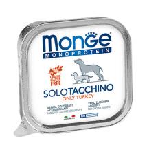 Monge Dog Monoproteico Solo Turkey / Влажный корм Паштет Монж Монопротеиновый для взрослых собак Индейка (цена за упаковку)