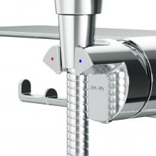 Инновационное пополнение коллекции Func – самой функциональной коллекции в линейке AM.PM. Наши инженеры продумали и учли каждую деталь, чтобы сделать процесс использования продуктов максимально простым и комфортным для всех членов семьи.Единственное на рынке гигиеническое решение с технологией Smart Lock: благодаря инновационному устройству держателя вы больше не забудете выключить смеситель. Просто поставьте лейку в холдер и вода автоматически выключится. Это удобно и позволяет экономить воду, что делает эту технологию еще более привлекательной для использования в ванной комнате.Весь продукт представляет собой удобную полочку, на которой можно разместить все, что необходимо вам под рукой. На интегрированном держателе можно размещать туалетную бумагу, а на крючке - полотенце.Ключевая инновация модели — поворотная лейка нового поколения, которая легко вращается на 360° вокруг рукоятки. Максимальная свобода в управлении потоком воды и удобное расположение кнопки управления обеспечивают непревзойдённый комфорт в использовании. Совершенство в каждой детали — без компромиссов и без переплат.