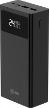 Cactus Мобильный аккумулятор 30000mAh 22.5W 4.5A USB-A/USB-C черный [CS-PBFSKA-30000]